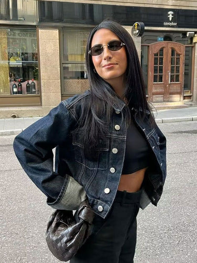 Livia | Dark Denim Set